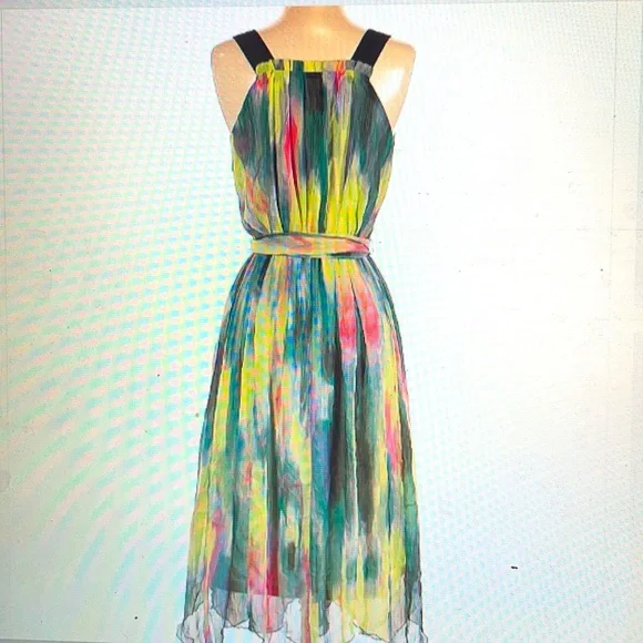 Vera Wang colorful flowy dress! - Picture 2 of 9